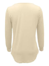 Round Neck Long Sleeve T-Shirt Women's T-Shirts - Tophatter Daily Deals
