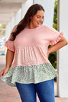 Plus Size Leopard Tiered Blouse Blouses - Tophatter Daily Deals