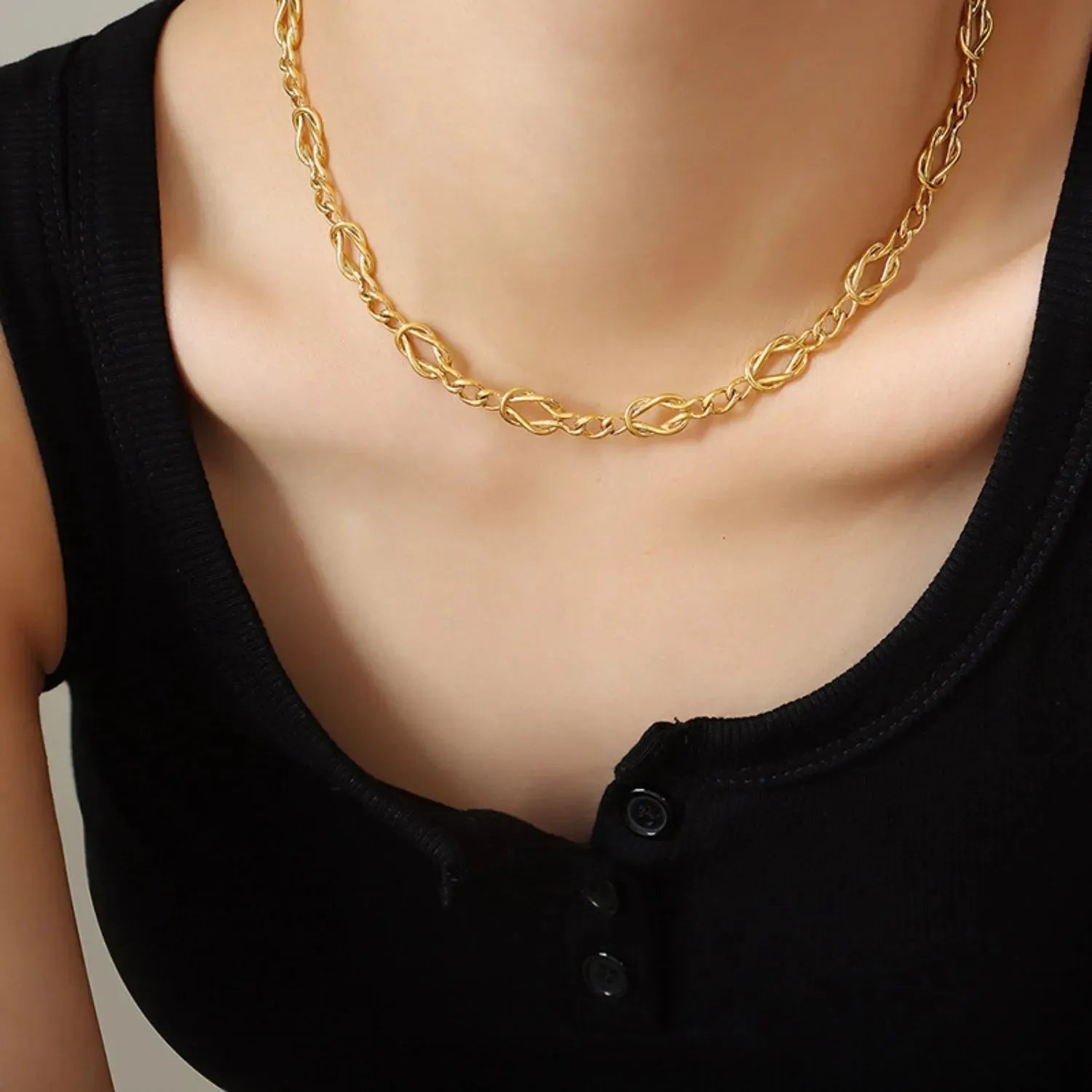 Brass Titanium Steel Necklace Style C One Size Necklaces - Tophatter Daily Deals