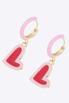 5-Pair Wholesale Contrast Heart-Shaped Drop Earrings Earrings - Tophatter Daily Deals