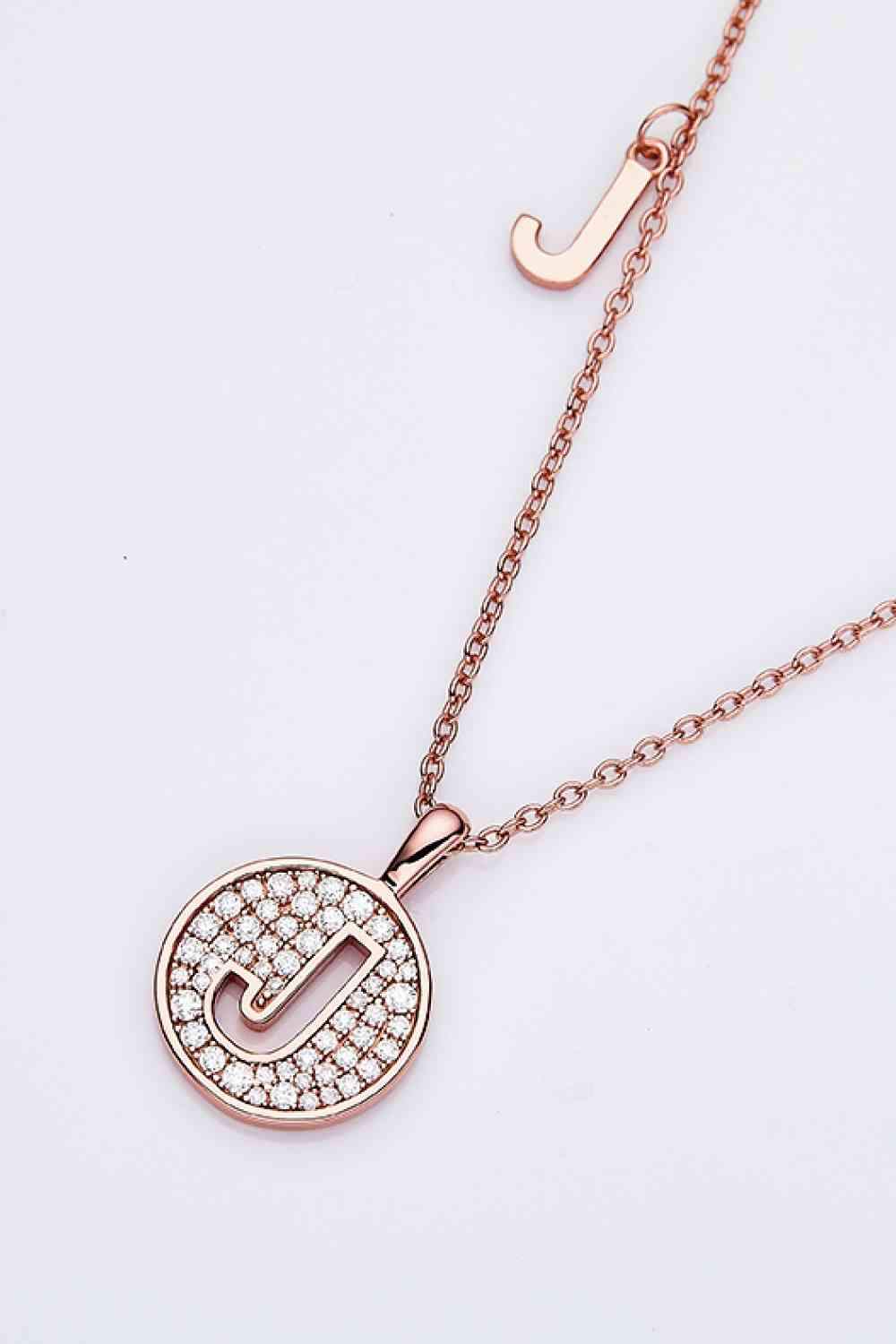 Moissanite A to J Pendant Necklace Moissanite - Tophatter Daily Deals