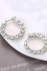 7.2 Carat Moissanite 925 Sterling Silver Earrings Moissanite - Tophatter Daily Deals