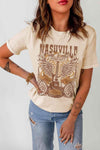 Western Graphic Round Neck T-Shirt Women's T-Shirts - Tophatter Daily Deals