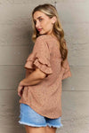 Hailey & Co Darling Delights Polka Dot Woven Top Blouses - Tophatter Daily Deals