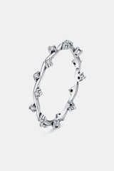 Multicolor 925 Sterling Silver Zircon Ring Silver Rings - Tophatter Daily Deals