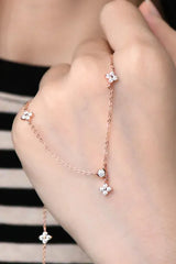Moissanite 925 Sterling Silver Necklace Moissanite - Tophatter Daily Deals