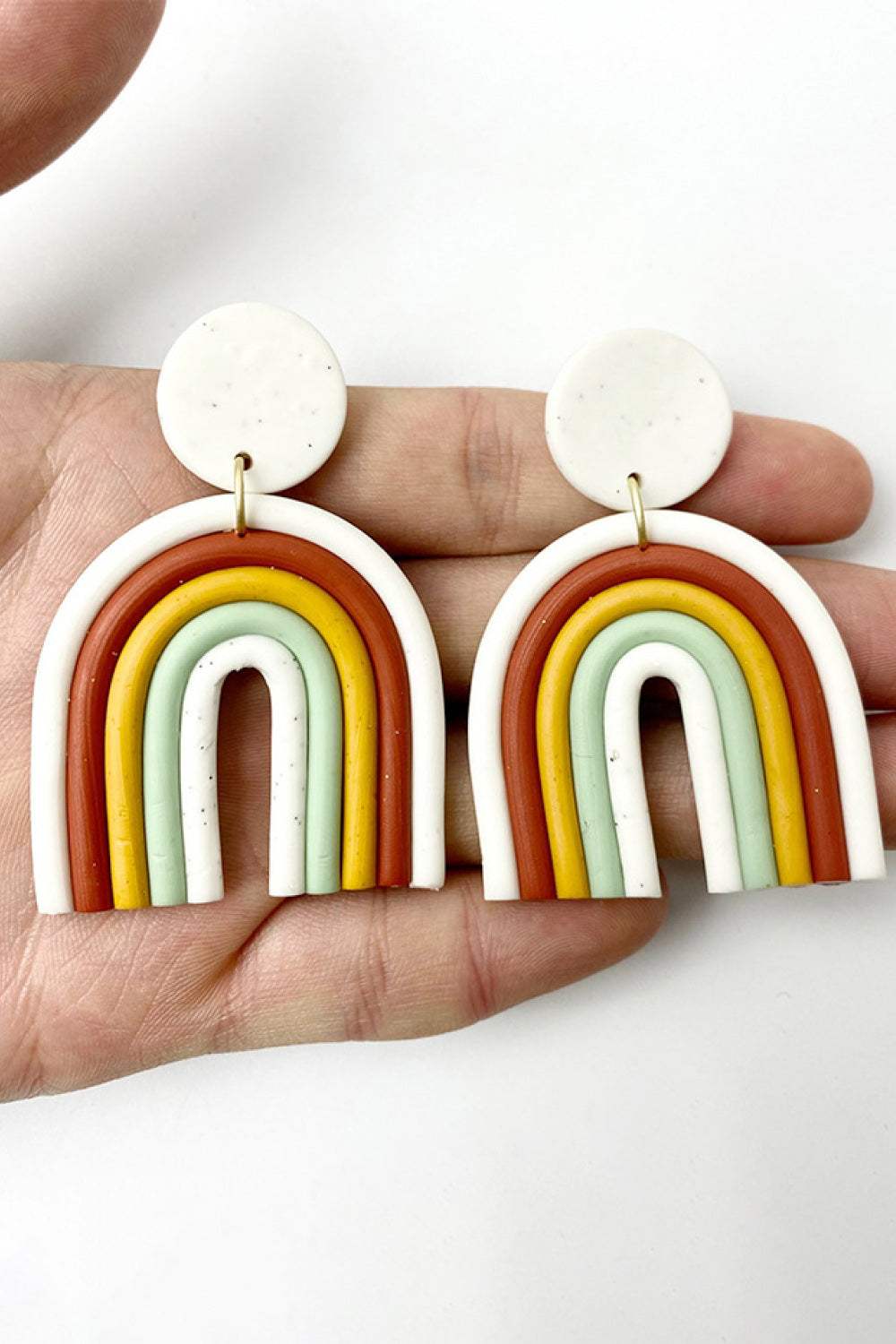 Rainbow Shape Dangle Earrings Earrings - Tophatter Daily Deals