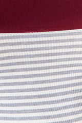 e.Luna Full Size Striped Contrast Long Sleeve Blouse Blouses - Tophatter Daily Deals