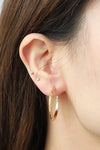 Minimalist Copper Hoop Earrings Gold One Size Earrings - Tophatter Daily Deals