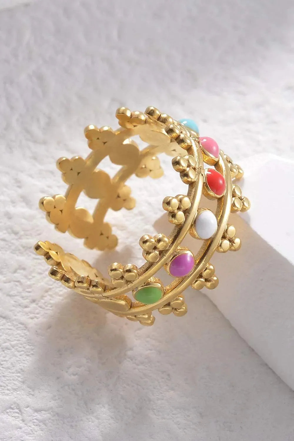 18K Gold Plated Open Ring Rings - Tophatter Daily Deals