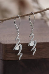 Twisted Opal Drop Earrings White One Size Opal - Tophatter Daily Deals