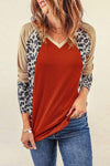 Leopard Round Neck Long Sleeve T-Shirt Women's T-Shirts - Tophatter Daily Deals