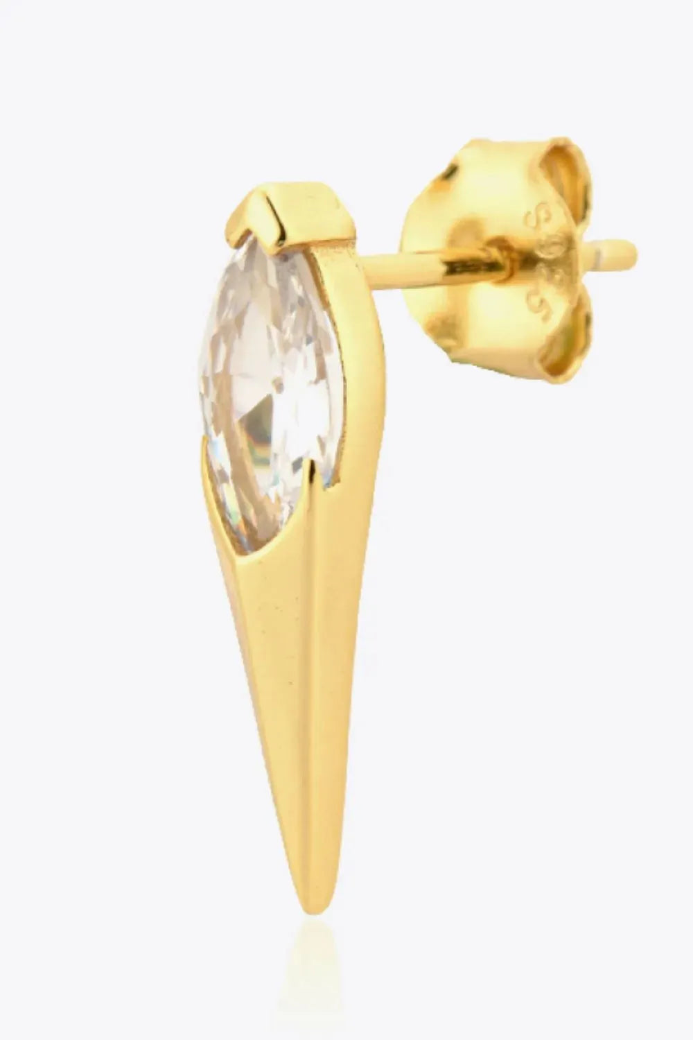 Zircon Decor 925 Sterling Silver Earrings Earrings - Tophatter Daily Deals