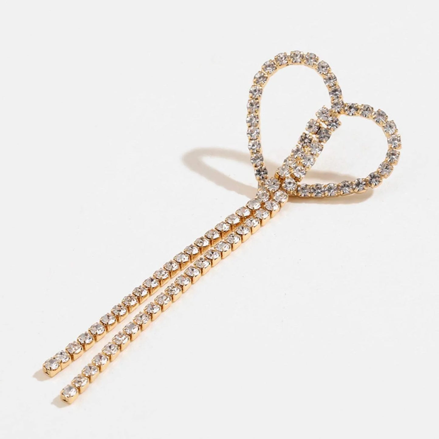 Heart Shape Gold-Plated Alloy Earrings Earrings - Tophatter Daily Deals