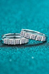 Always Chic Sterling Silver Moissanite Huggie Earrings Moissanite - Tophatter Daily Deals