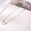Inlaid Zircon Stainless Steel Heart Bracelet Bracelets - Tophatter Daily Deals