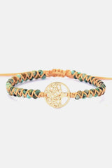 Handmade Tree Shape Beaded Copper Bracelet Gold One Size Bracelets - Tophatter Daily Deals