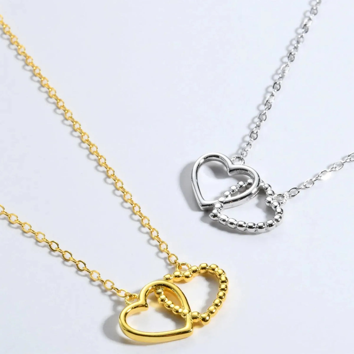Heart Shape Spring Ring Closure Necklace Necklaces - Tophatter Daily Deals