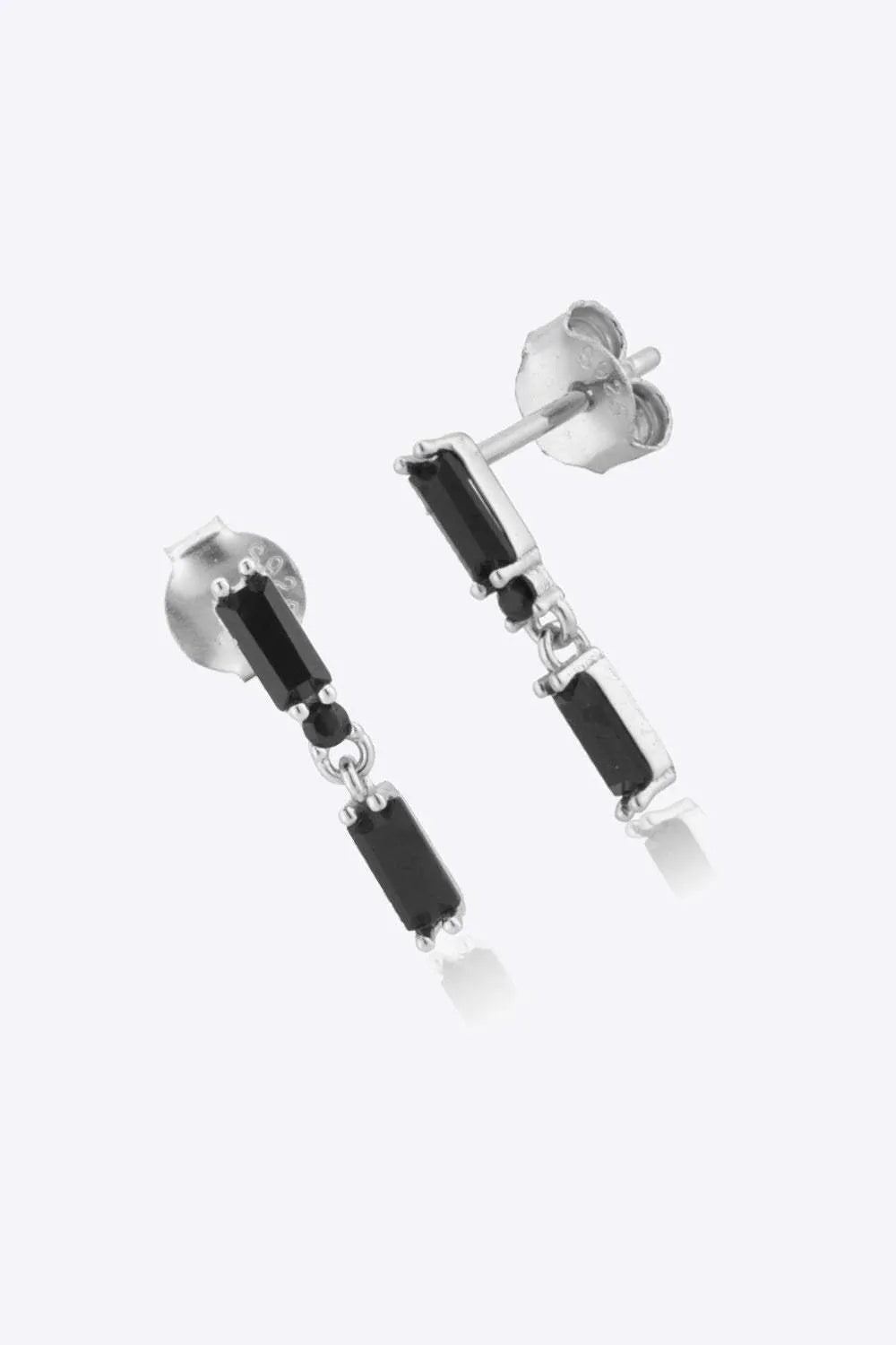 Zircon 925 Sterling Silver Drop Earrings Earrings - Tophatter Daily Deals