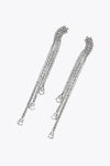 Glass Stone Fringe Dangle Earrings Earrings - Tophatter Daily Deals