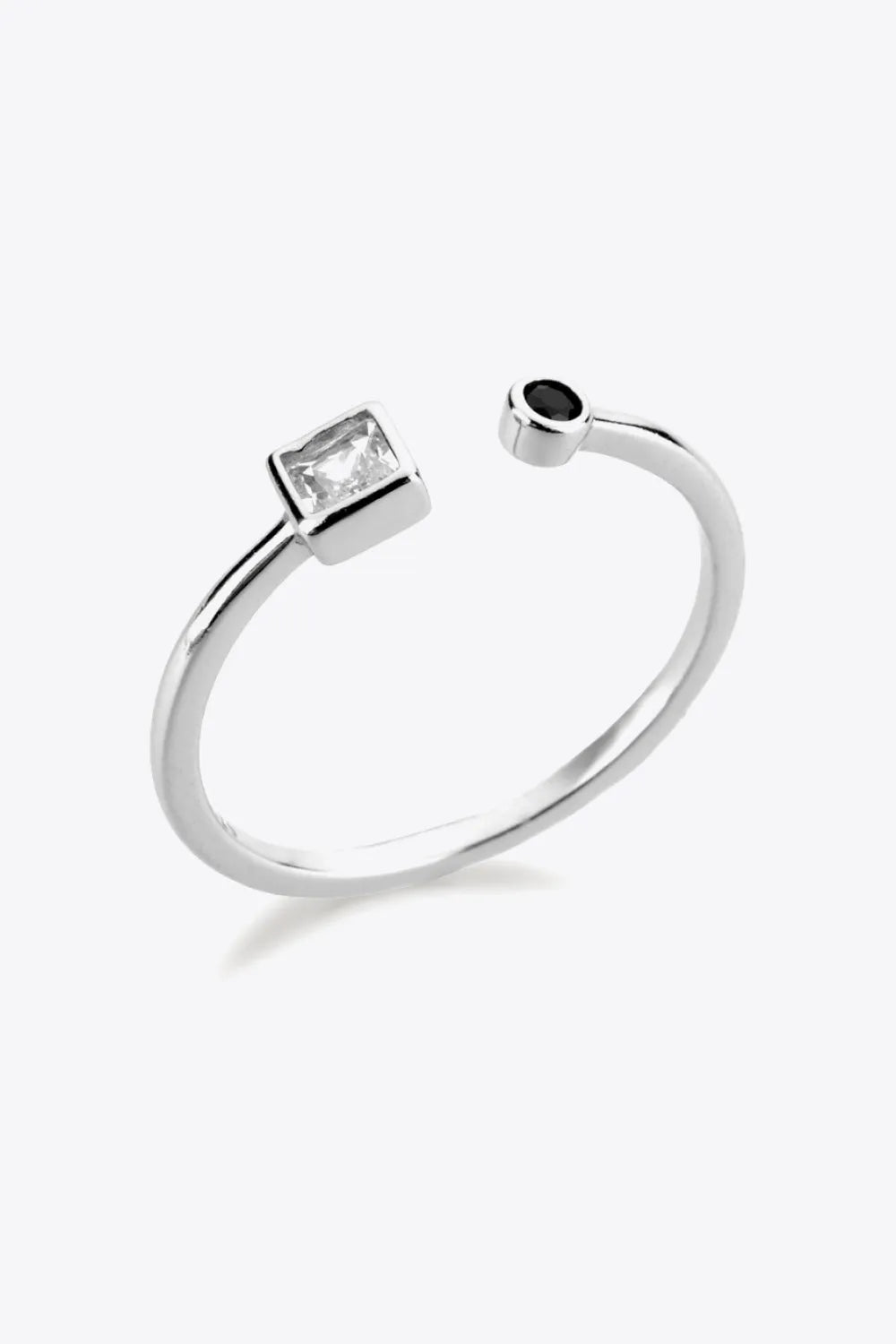 Zircon 925 Sterling Silver Open Ring Rings - Tophatter Daily Deals