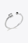 Zircon 925 Sterling Silver Open Ring Rings - Tophatter Daily Deals