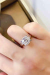 2 Carat Moissanite 925 Sterling Silver Ring Moissanite - Tophatter Daily Deals