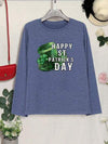 HAPPY ST. PATRICK'S DAY Round Neck T-Shirt Women's T-Shirts - Tophatter Daily Deals