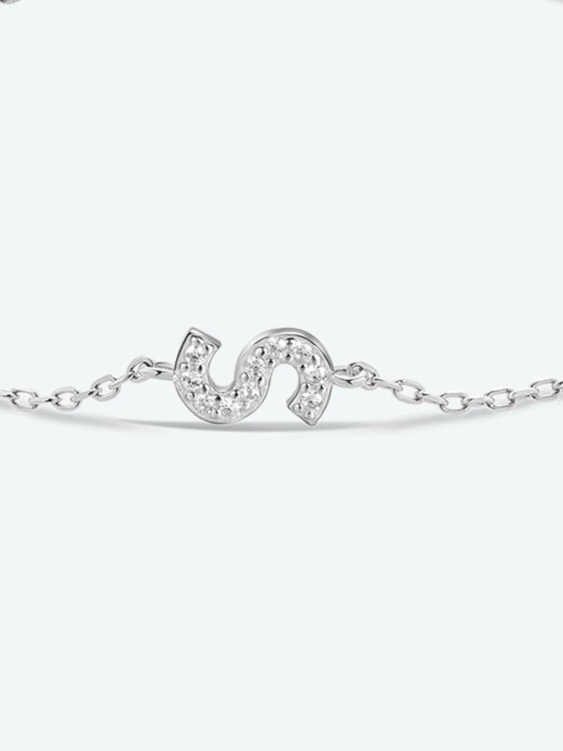 Q To U Zircon 925 Sterling Silver Bracelet Bracelets - Tophatter Daily Deals