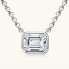 1 Carat Moissanite 925 Sterling Silver Pendant Necklace Moissanite - Tophatter Daily Deals