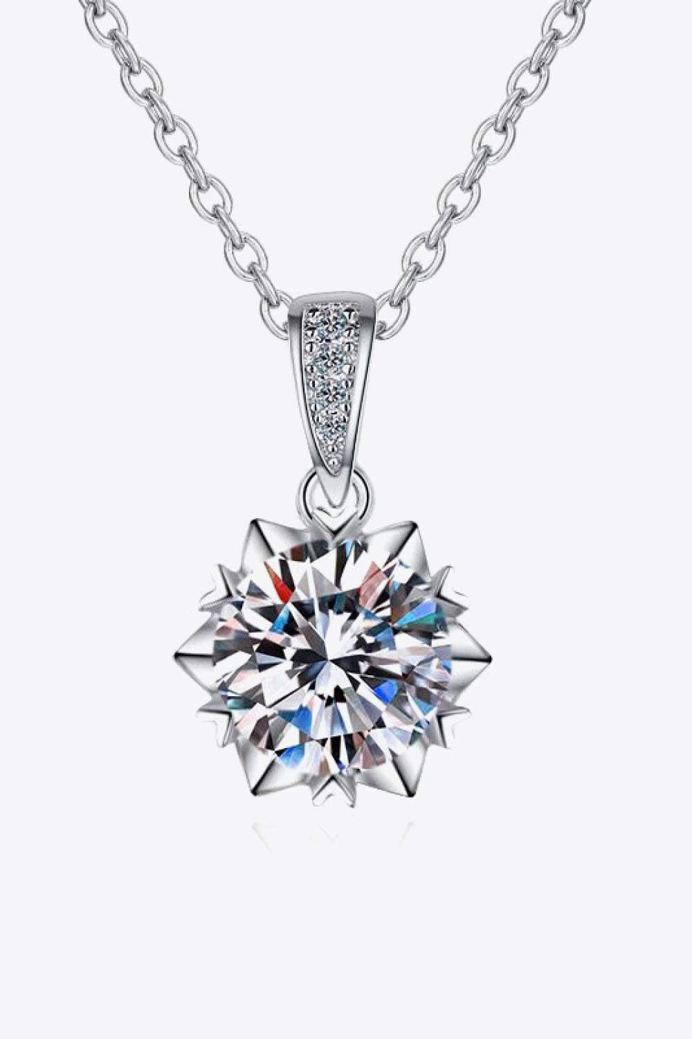 Looking At You 2 Carat Moissanite Pendant Necklace Moissanite - Tophatter Daily Deals