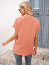 V-Neck Short Sleeve T-Shirt Women's T-Shirts - Tophatter Daily Deals