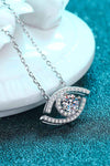 Moissanite Evil Eye Pendant 925 Sterling Silver Necklace Moissanite - Tophatter Daily Deals