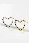 Heart Shape Dangle Earrings Earrings - Tophatter Daily Deals