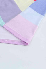Rainbow Stripe Tie-Front Tee Shirt Women's T-Shirts - Tophatter Daily Deals