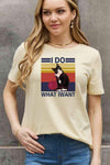 Simply Love Full Size I DO WHAT I WANT Graphic Cotton Tee Women's T-Shirts - Tophatter Daily Deals