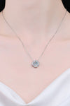 Geometric Moissanite Pendant Chain Necklace Moissanite - Tophatter Daily Deals