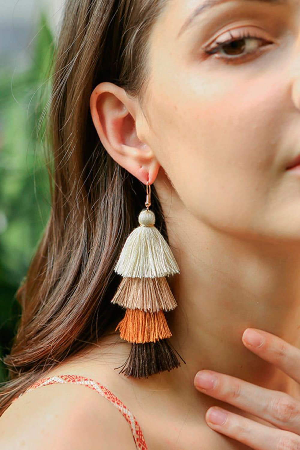 Layered Tassel Earrings Earrings - Tophatter Daily Deals