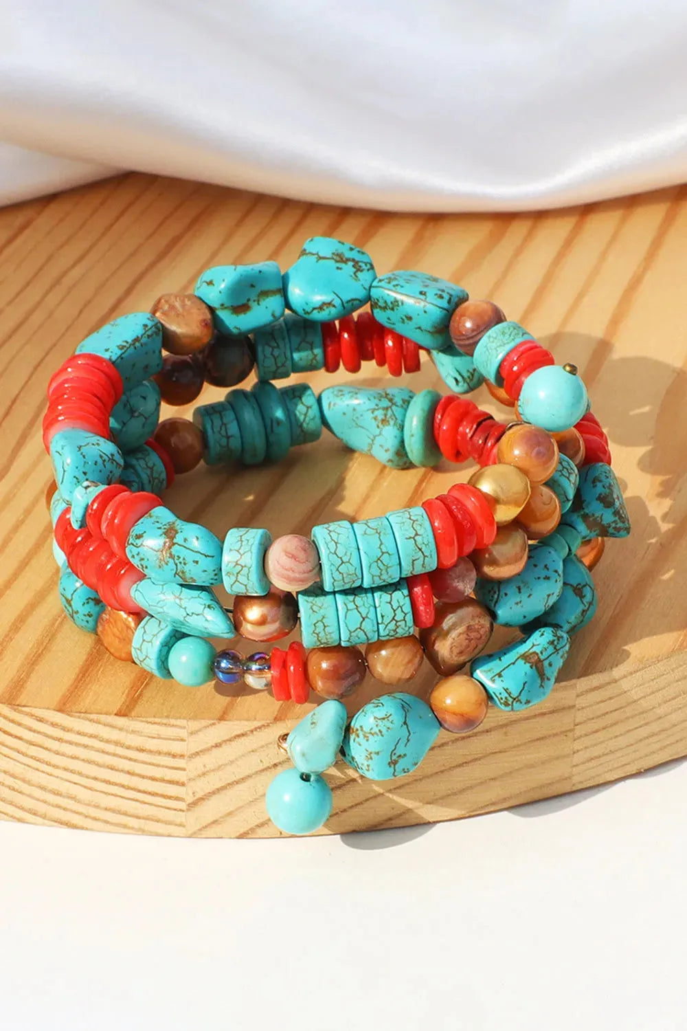 Layered Turquoise Bracelet Bracelets - Tophatter Daily Deals