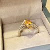 1 Carat Moissanite 925 Sterling Silver Ring Moissanite - Tophatter Daily Deals