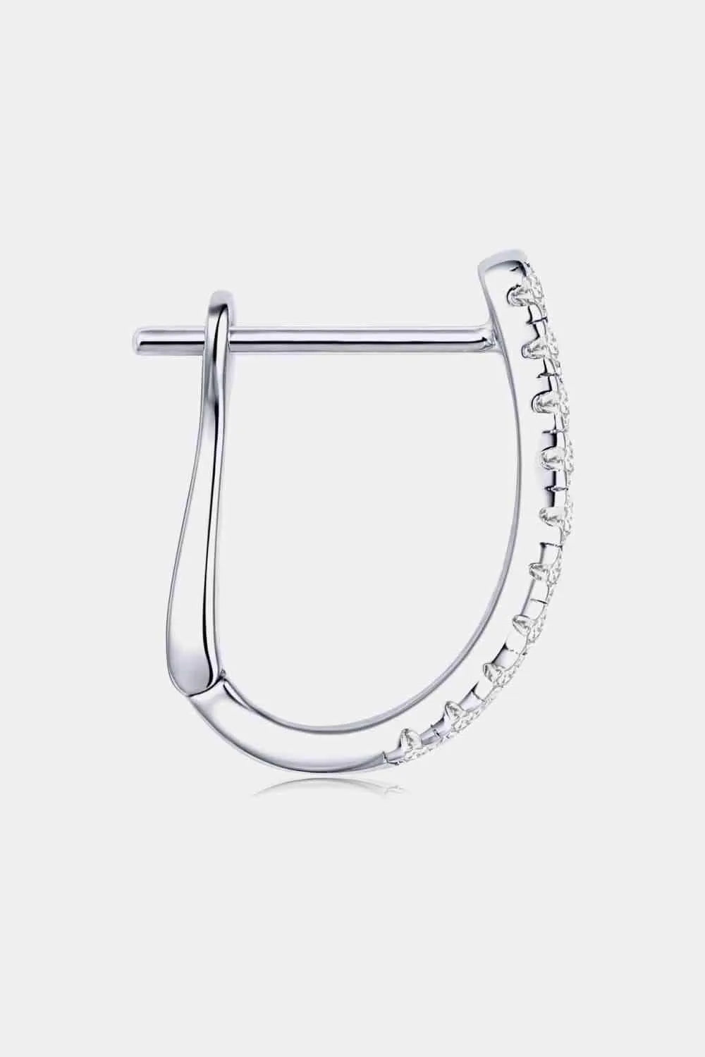 Moissanite 925 Sterling Silver Earrings Moissanite - Tophatter Daily Deals