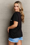 Plus Size Contrast Sequin V-Neck Tee Shirt Women's T-Shirts - Tophatter Daily Deals