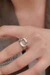 925 Sterling Silver Open Ring Rings - Tophatter Daily Deals