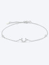 A To F Zircon 925 Sterling Silver Bracelet C-Silver One Size Bracelets - Tophatter Daily Deals