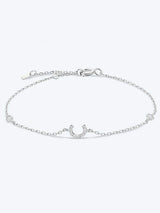 A To F Zircon 925 Sterling Silver Bracelet C-Silver One Size Bracelets - Tophatter Daily Deals
