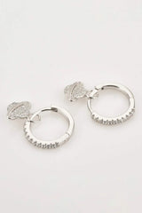925 Sterling Silver Zircon Planet Drop Earrings Earrings - Tophatter Daily Deals