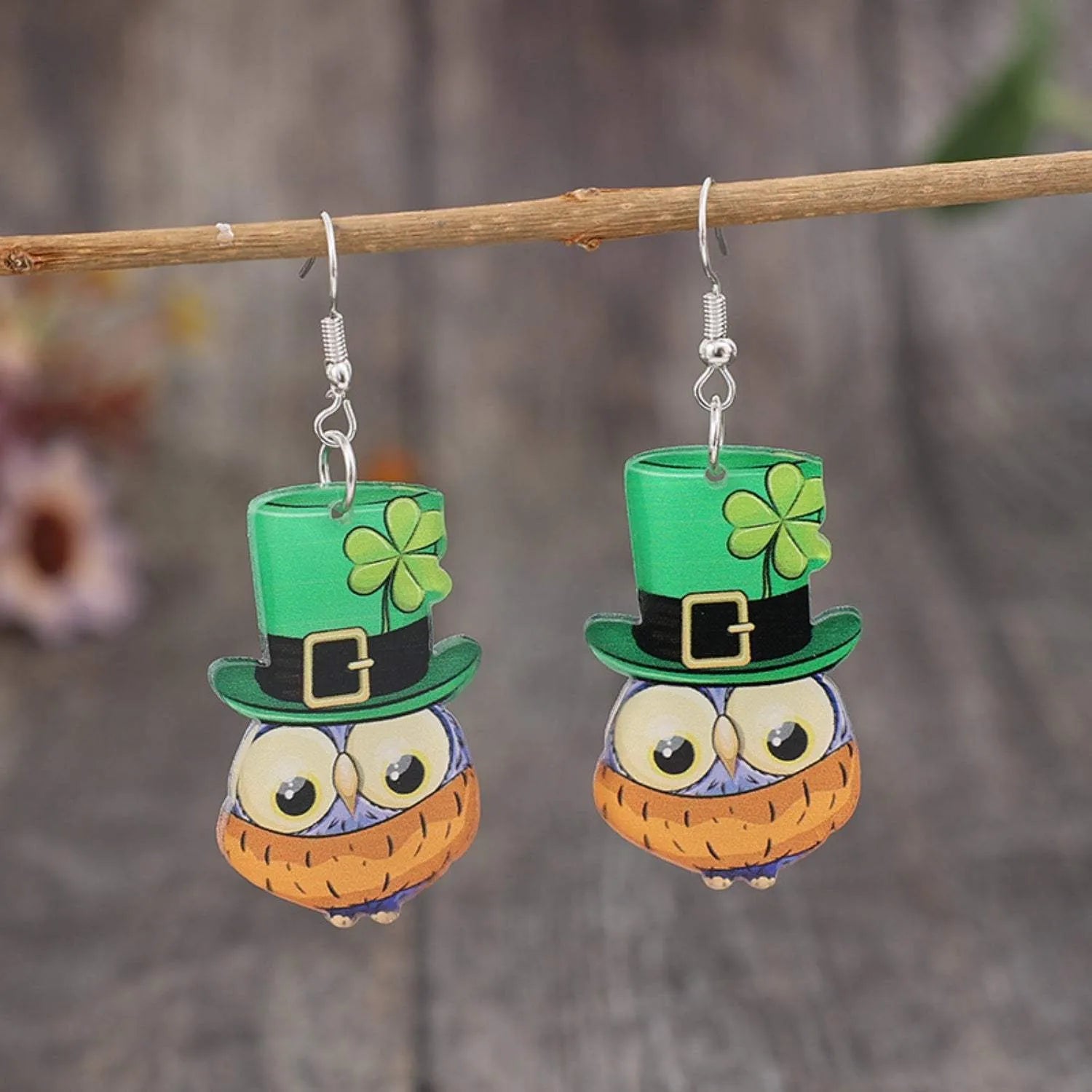 Owl Acrylic Dangle Earrings Earrings - Tophatter Daily Deals