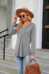 Long Sleeve Hooded Blouse Blouses - Tophatter Daily Deals