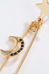 Inlaid Pearl Star and Moon Drop Earrings Earrings - Tophatter Daily Deals
