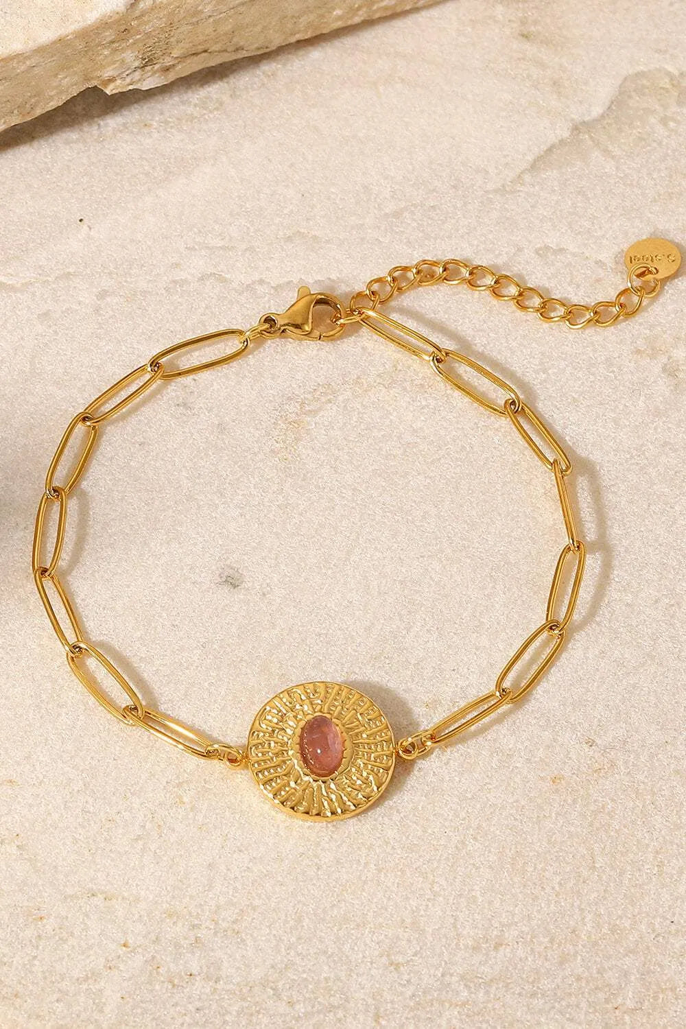 18K Gold Plated Paperclip Chain Bracelet Bracelets - Tophatter Daily Deals